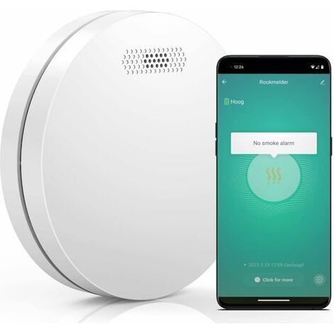 Détecteur de Fumée Connecté - Batterie de 10 Ans - Alarme Incendie WiFi avec Smart Life - - 1 pièce