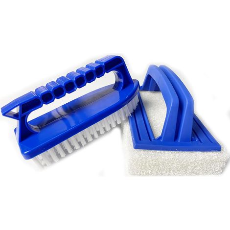 Lot de 2 Pièces Brosse de Piscine en Plastique Nettoyant Liner Piscine Brosses éponge pour Piscine Pool Brushes Brosse Piscine Brosse de Nettoyage de Piscine pour Nettoyer Piscine Spa Baignoires Murs (1/5)