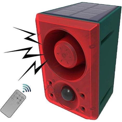 Alarme extérieure à détecteur de mouvement solaire avec télécommande (1/5)