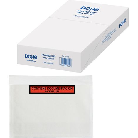 PKA Packing List - Buste, 240 x 180 mm, 250 pezzi (1/2)