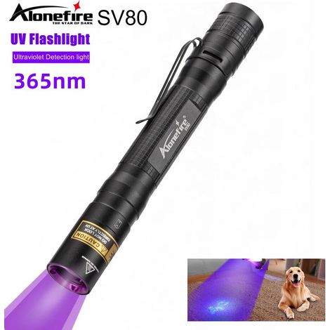 Lampe torche LED UV 3W 365 nm avec ampoule SV80 - AquaForge (1/5)
