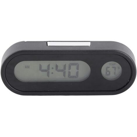 Reloj termómetro 2 en 1 para coche, retroiluminación LED, elemento decorativo para el salpicadero. (1/5)