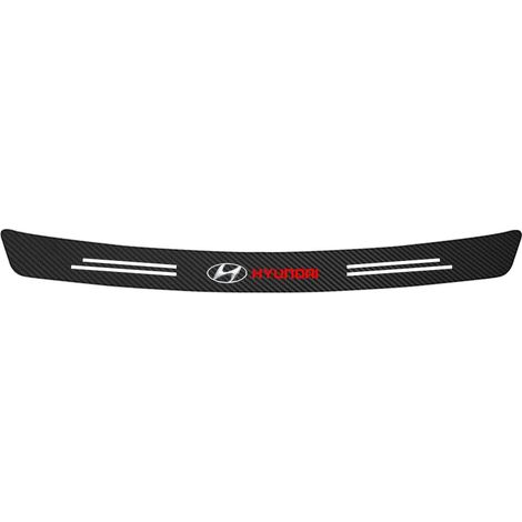 (Autocollant de coffre) 4 pièces Seuil de porte et protection de coffre en cuir et fibre de carbone pour Hyundai Creta IX35 IX20 SONATA ACCENT Elantra (1/3)