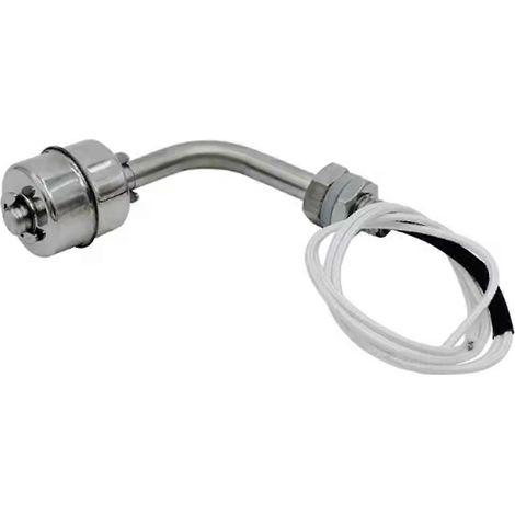 Contrôleur de niveau d'eau liquide en acier inoxydable blanc 304, type L, capteur, interrupteur à flotteur interne, réservoir de piscine, tour d'eau (1/5)
