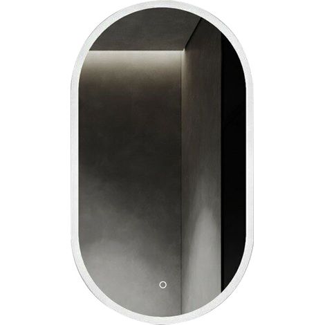 Kibath Espejo Led VAL 20W ovalado de 50 cm x 90 cm espejo 6000K (1/5)
