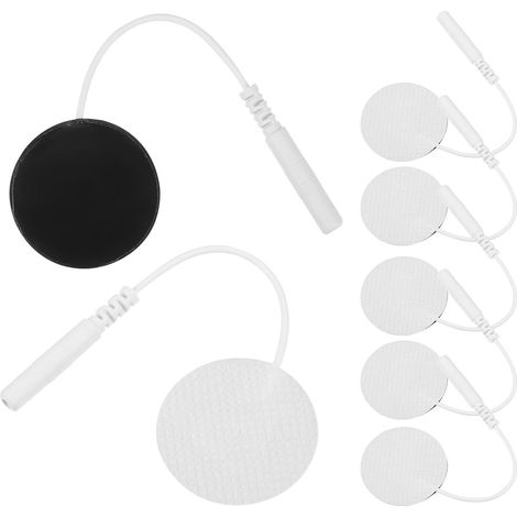 Runde Elektroden Pads und Muskelstimulation 10 Stück aus Silikon und Wasser Gel Wiederverwendbar Hochleitfähig und Flexibel für Professionelle Schmerztherapie (1/5)