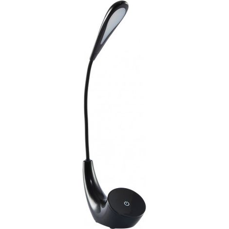 Flexo Ancla 5w 6000k Negro 375lm 43x7,5x15,5 Cm Regulable 3 Intensidades, Flexible, Orientable Y Tactil