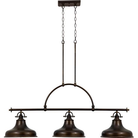Elstead Emery - Luminaire suspendu à 3 ampoules au fini bronze palladien, E27 (1/5)