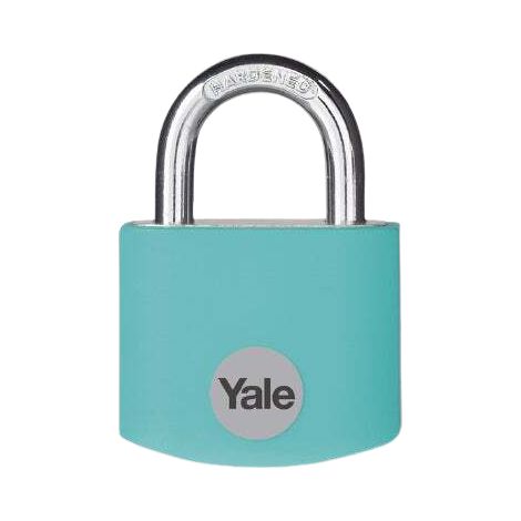 YALE Lucchetto in alluminio YE3B/50/126/1/TE turchese 50 mm