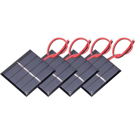 4 Panneaux Solaires 0.36W 2V avec Câbles pour Alimenter de Petits Appareils Électroniques (1/5)