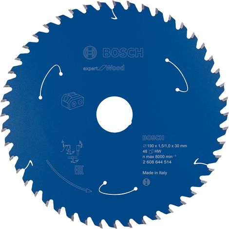 Bosch Expert Wood Circular Saw Blade Cordless Saws 190x1.5/1x30 T48 2608644514 (1/5)