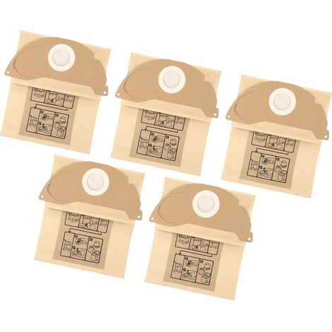Lot de 5 sacs poubelle pour aspirateur WD2250 A2004 A2054 MV2 - Accessoires de rangement et de stockage des déchets (1/5)