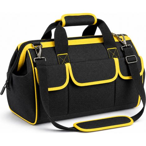 Sac à outils électrique et bricolage 14 pouces jaune renforcé (1/5)