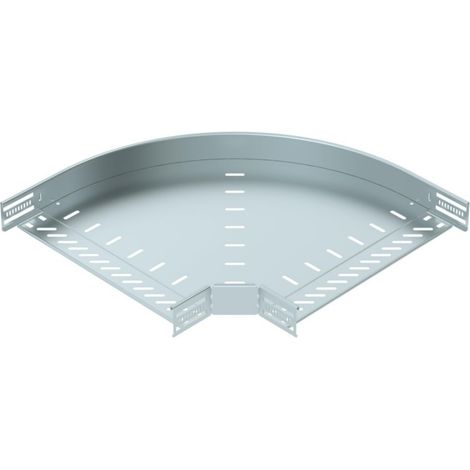 OBO Bettermann Bogen 90° für Kabelrinne, horizontal 60x400 Stahl bandverzinkt, 6036568