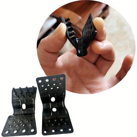 0 clips type papillon pour filet d'ombrage Fixations durables en plastique pour toile d'ombrage de serre, outils de jardin, compatibles avec cordes de 5-7 mm, clips polyvalents pour installation de c (1/4)