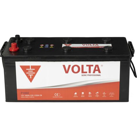 Batería de camión PROFESSIONAL 185AH 1250A Borne +Dcha. Medidas 513x223x223mm (1/2)