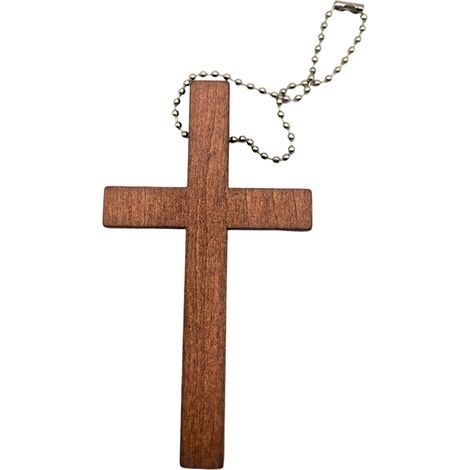 Croix En Bois - Décoration Religieuse De Pâques - Pour Église Ou Intérieur - Pendentif De Prière Portable - Lot De 12 (1/5)