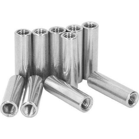 Écrou De Connexion - Écrou D'Accouplement Rond À Filetage - Pour Bricolage Et Montage Mécanique - Lot De 10 Pièces (1/3)
