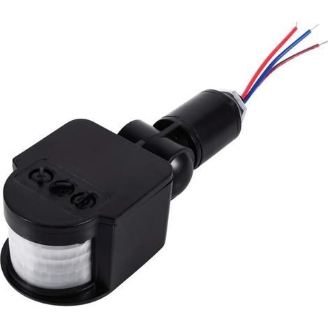 Interrupteur De Détecteur De Mouvement, LED Extérieur 90250 V 180 Degrés De Sécurité Infrarouge PIR Détecteur De Mouvement Interrupteur Mural pour Projecteur LED Et Charge la Lumière (1/5)