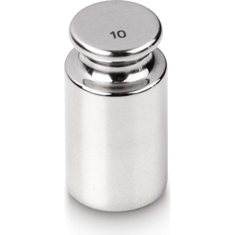 Kern Prüfgewicht 326-04K+C kalibriert, F1, Nennwert 10 g, Eco-Form, Edelstahl poliert
