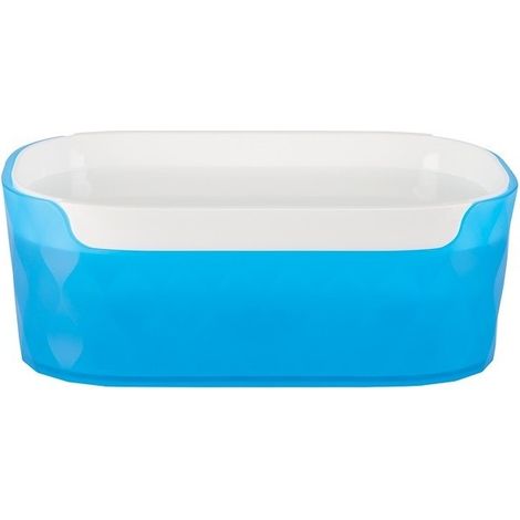 Boite à cotons PP POOL Frosty Bleu Spirella (1/3)