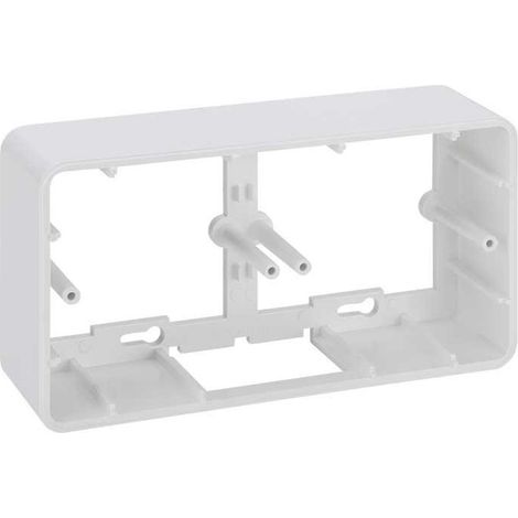 Caja K45 doble superficie blanco nieve SIMON R450/9