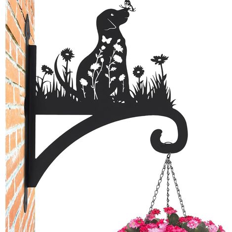 Indoor Hunde Design Korbhalter Wandmontierter Dekorativer