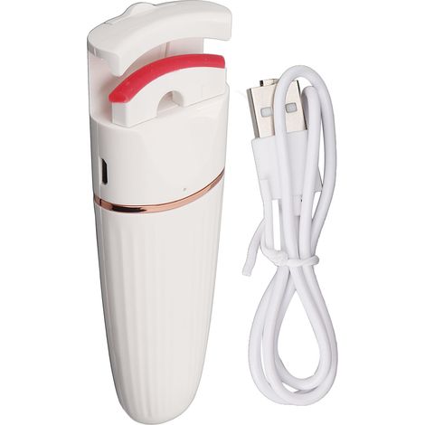 Boucle-Cils Électrique Chauffant - Chauffage Rapide 40-60°C - Coussinets En Silicone Thermosensible - Rechargeable USB - Pour Usage Quotidien - 1 Pièce (1/5)
