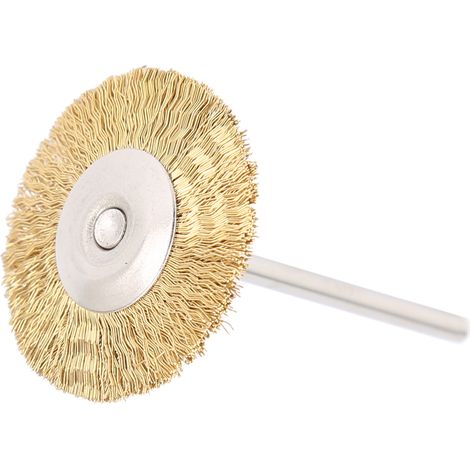 Brosse de nettoyage en fil de laiton pour embout de fraise en T, outil de manucure pour meuler et polir les têtes de fraises. (1/5)