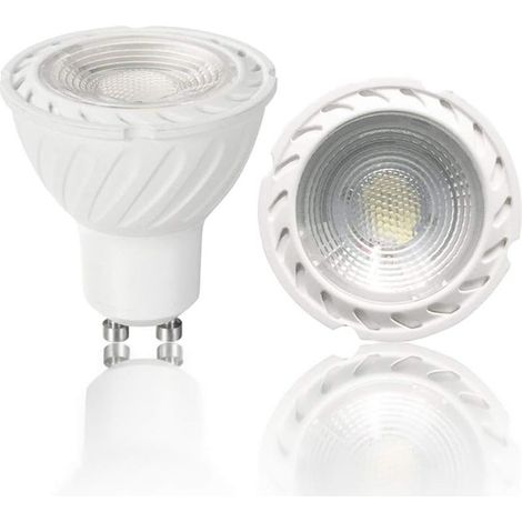 Ampoule LED COB GU10 Blanc Chaud 3000K, 5W Angle de Faisceau 38°, Équivalent Halogène 45W. Projecteur traditionnel non dimmable 450 lm pour plafond et rail (lot de 8) [Classe énergétique A+] (1/4)