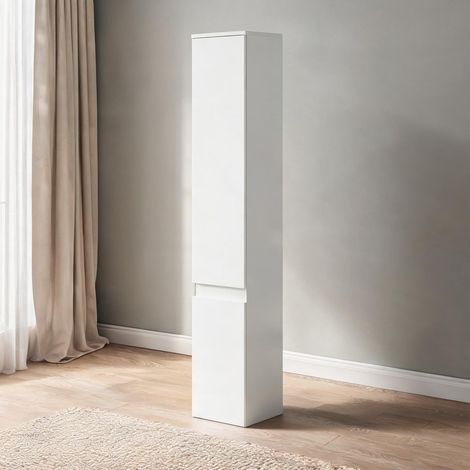 Armoire de rangement blanc en bois 30 x 28 x 152,5 cm (1/5)