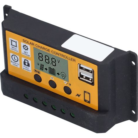 Intelligenter Laderegler für Photovoltaik-Solarmodule mit LCD-Display, 12 V, 24 V, 20 A (1/5)