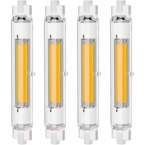 4er-Pack R7S 118 mm 30 W dimmbare LED-Lampen, warmweiß 3000 K, flimmerfrei (1/4)