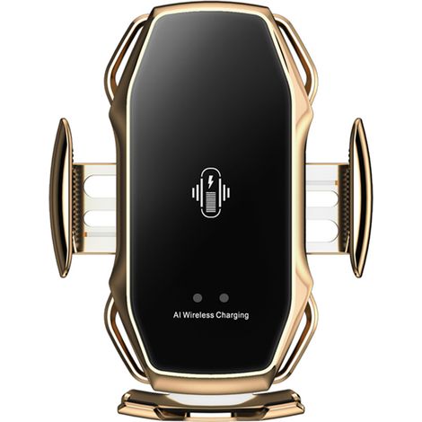 1 Support téléphone, Chargeur induction infrarouge automatique, Rotation 360°, Grille aération, Véhicule (1/5)