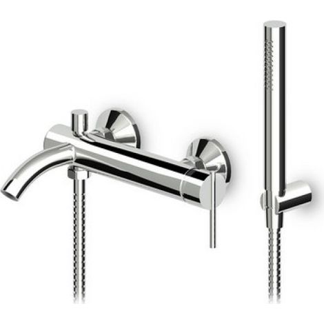 MONOCOMANDO VASCA DOCCIA ESTERNO C/ACCESSORI SERIE ZXS Cromo
