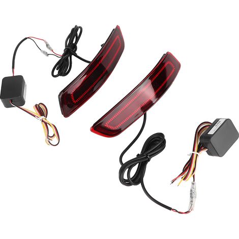 2PCS Feux antibrouillard arrière LED en silicone pour pare-chocs de Toyota Corolla 14-18 - Lampe de frein stop (1/5)