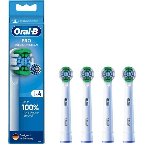 Oral-B - Cabezales de repuesto Pro Precision Clean, blancos, 4 unidades. 8006540847299