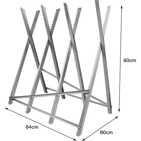 Chevalet à bûches, Chevalet de sciage, Chevalet de tronçonnage Pliable - 4 Supports de train (1/5)