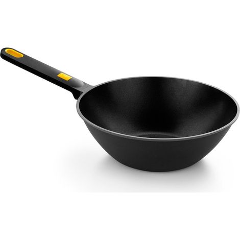 Wok de aluminio fundido con antiadherente tricapa, daily pro, ø28 cm