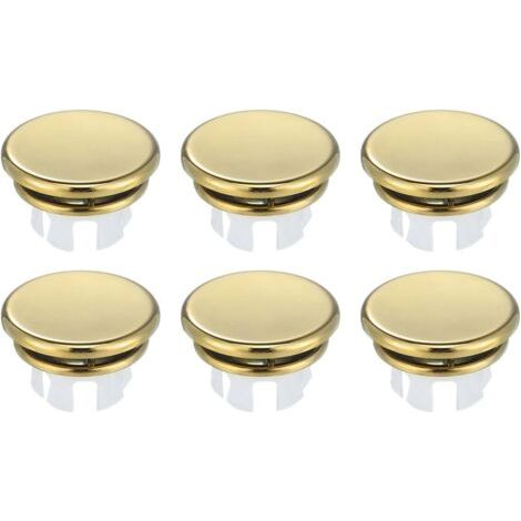 Set di 6 anelli di troppo pieno per lavello da cucina, color oro lucido (22-25 mm) (1/5)