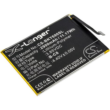 NX - Batterie téléphone, smartphone, GSM pour BBK 3.85V 2900mAh - B-C8