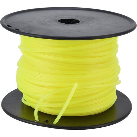 BelleRise - Fil de débroussailleuse 3 mm – Nylon carré haute performance – Pour Husqvarna, Ryobi, STIHL – Jaune 70 m (1/5)