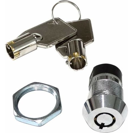 C43591 - Interrupteur à clé - Commutateur Off-on DPST - Ø19mm - 4A 125V - 2 Positions Stables (1/2)