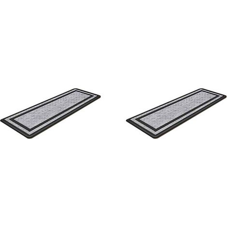 2X Tapis Anti-Fatigue et Antidérapants pour Tapis de de Cuisine, Résistant à L'Huile et Sans (1/4)