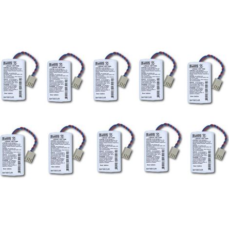 Batsecur 10 batterie litio compatibile BATLI05 Logisty Hager 3,6V 5,4Ah - BAT05
