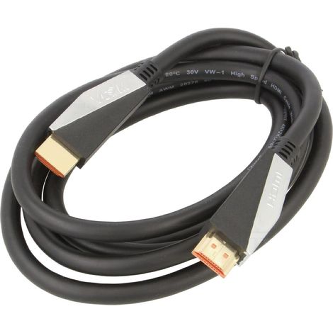 Cable HDMI 2.0 male des deux cotes 1.8m noir