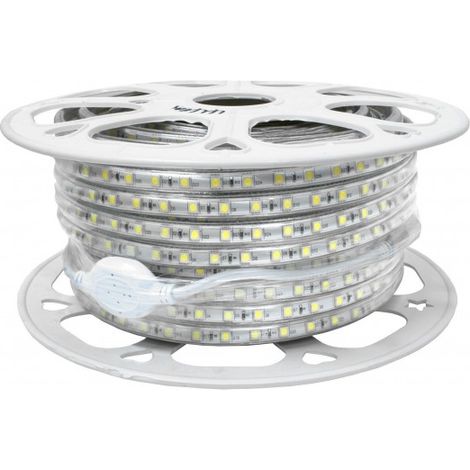 Blanc Froid - Ruban flexible LED - 1m - 220V - 10W - IP67 - (Prise non fournie)