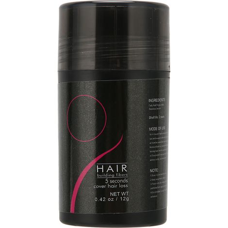 Poudre épaississante capillaire 0.4 Oz pour Hommes et Femmes, Fibres Naturelles Noires (1/5)