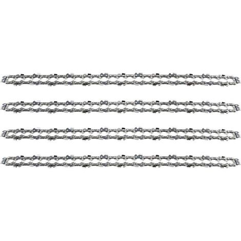 Lot de 4 Chanes de Trononneuse pour Guide Chane de 18" (45 cm), 1,3 mm 64 Maillons d'Entranement, Compatibles avec Stihl, Dolmar, Husqvarna, Einhell, Bosch, Makita et autres (1/4)