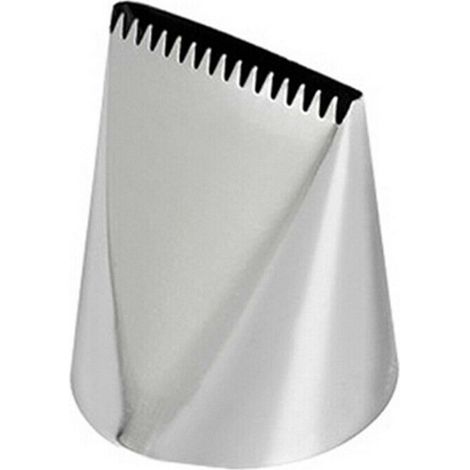 Douille à pâtisserie en acier inoxydable 304, plate et dentelée, à double extrémité, en forme de fleur, outil de cuisson pour débutants (1/5)